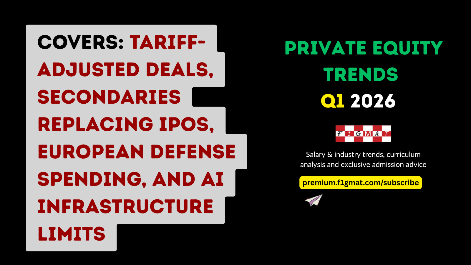 Private Equity: Industry Trends Q1 2026 | F1GMAT Premium