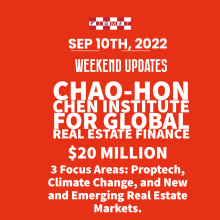 NYU Stern $20 Million Chao-Hon Chen Institute for Global Real Estate Finance