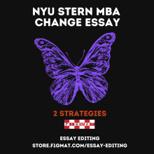 Stern MBA Change Essay - 2 Strategies