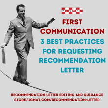 First Communication for MBA Recommendation Letters
