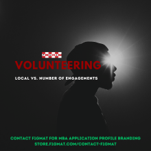 MBA Application Volunteering (Local vs Number)