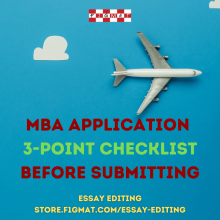 MBA Application 3-Point Checklist Before Submitting